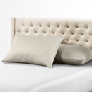 Luxury Zipper Pillowcase & Protector 600 Thread Count 100% Cotton (Pair)