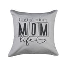 Mom Throw Pillow Cover 18 X 18 Inches 1000 Thread Count Cotton