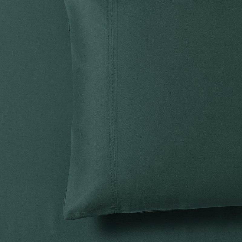 100% Bamboo Viscose Pillowcases (Pair)-Royal Tradition-King Pillowcases Pair-Teal-Egyptian Linens