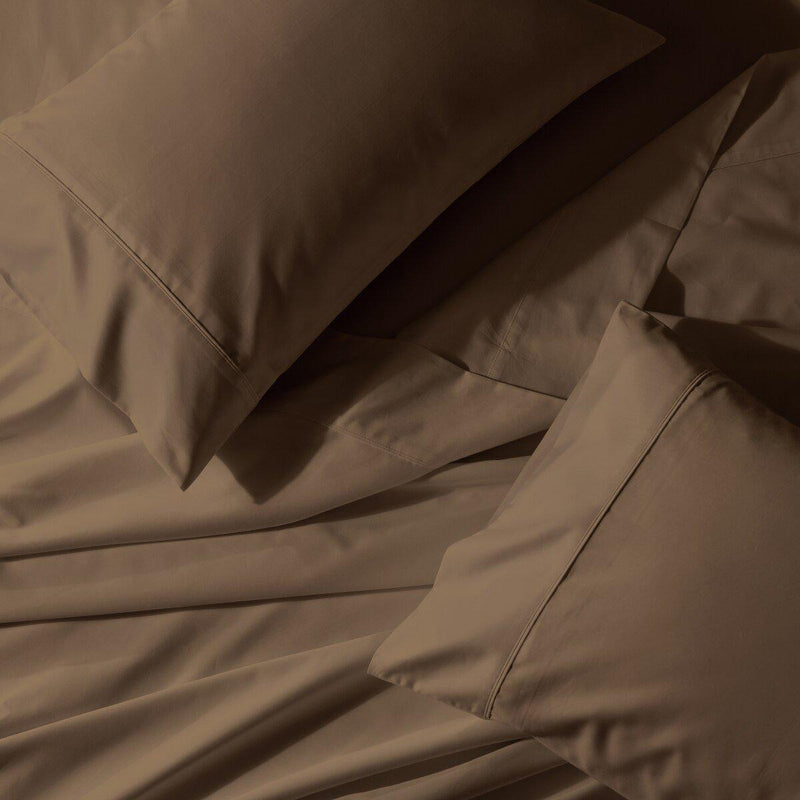 Flex Top California King Sheet Set - Easy Care 650 Thread Count-Royal Tradition-Taupe-Egyptian Linens