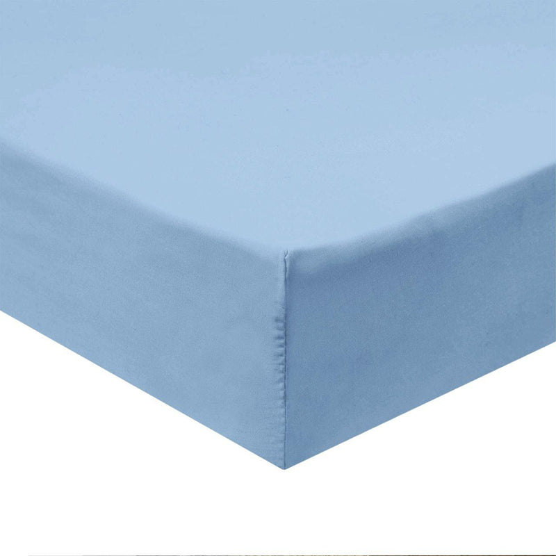 Flex Top King Fitted Sheet Only - Easy Care 650 Thread Count-Royal Tradition-BLUE-Egyptian Linens