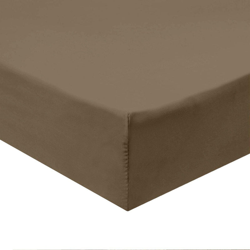 Flex Top King Fitted Sheet Only - Easy Care 650 Thread Count-Royal Tradition-TAUPE-Egyptian Linens