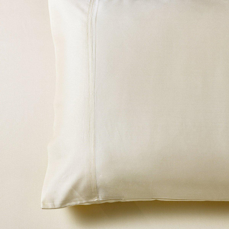 Cooling Bamboo 600 Pillowcases-Abripedic-Standard Pillowcases Pair-Ivory-Egyptian Linens