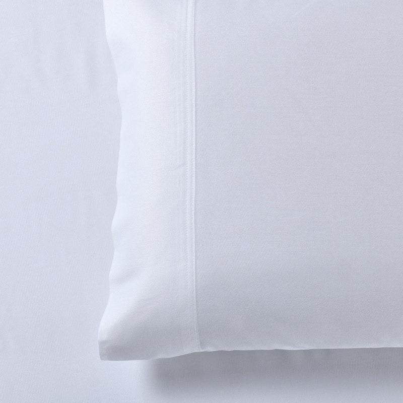 Cooling Bamboo 600 Pillowcases-Abripedic-Standard Pillowcases Pair-White-Egyptian Linens