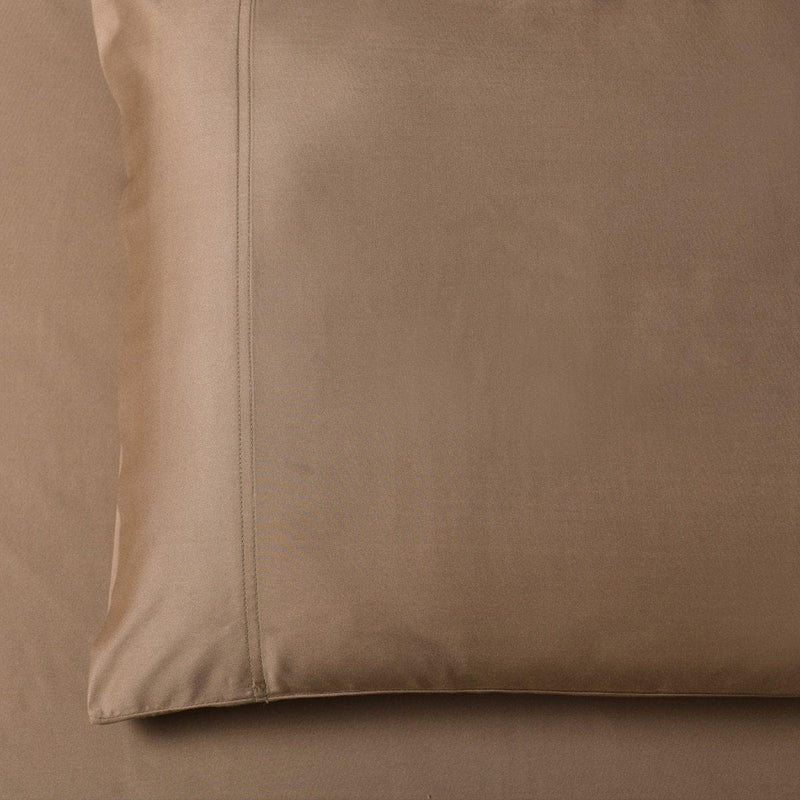 Cooling Bamboo 600 Pillowcases-Abripedic-Standard Pillowcases Pair-Taupe-Egyptian Linens