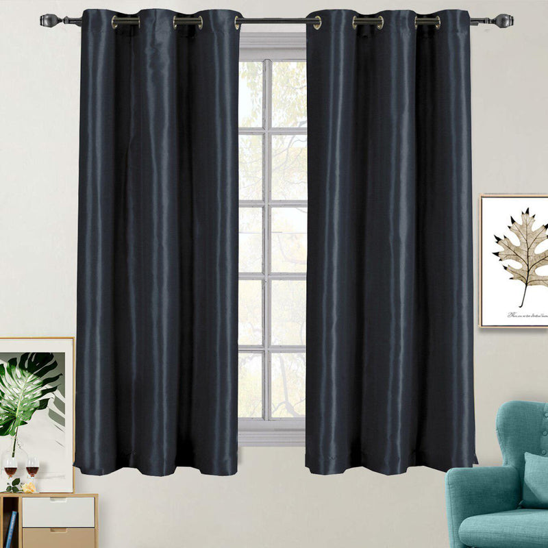 Soho Thermal Blackout Grommet Top Curtain Panels (Single)-Royal Tradition-42 x 63" Panel-Navy-Egyptian Linens