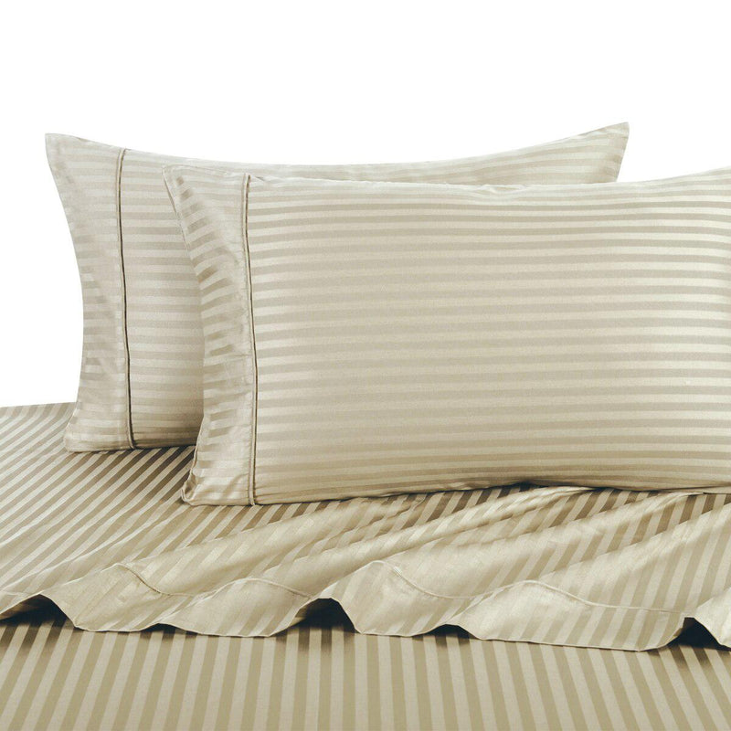 Olympic Queen Sheet Set - Striped 300 Thread Count-Royal Tradition-Linen-Egyptian Linens