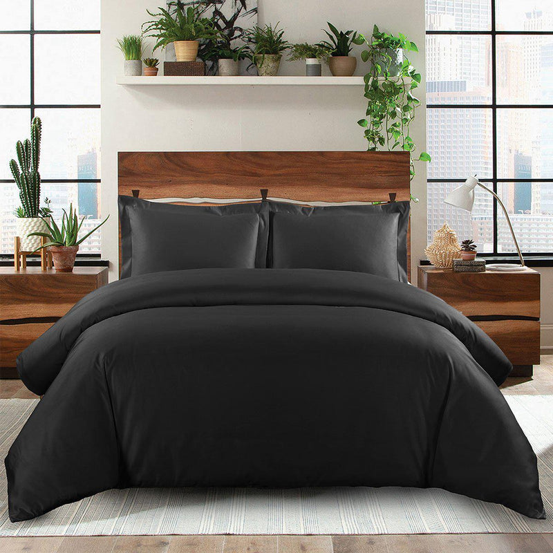 Egyptian Linens Solid Duvet Cover Set - 600 Thread Count
