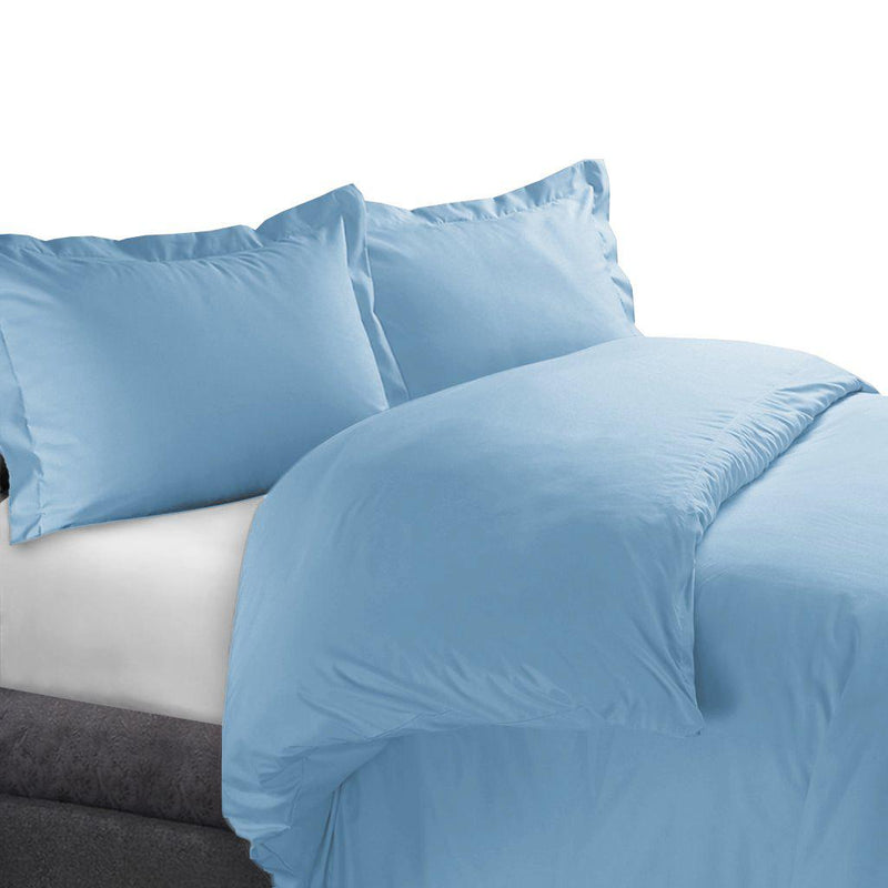 Duvet Cover Set 450 Thread Count-Royal Tradition-Full/Queen-Blue-Egyptian Linens
