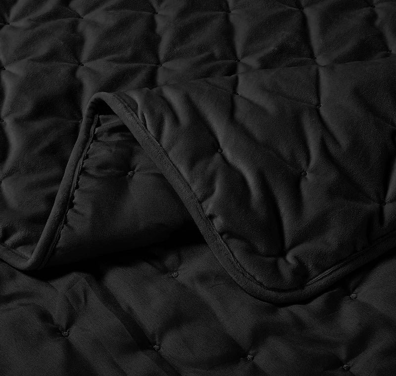Velvet Coverlet/Quilt Set - Fluffy