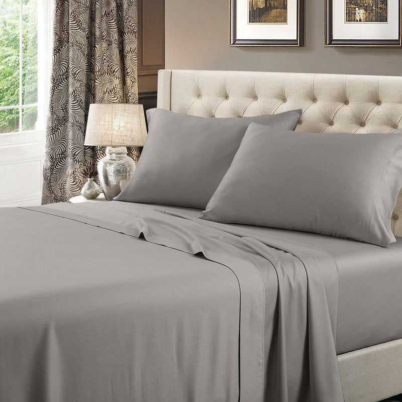 Attached Waterbed Sheet Set Solid 600 Thread Count