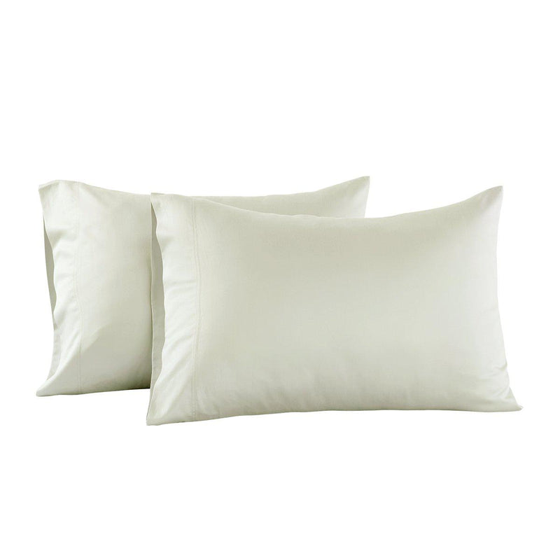 Eucalyptus 600 Tencel Loycell Pillowcases (Pair)-Abripedic-Standard Pillowcases Pair-Ivory-Egyptian Linens
