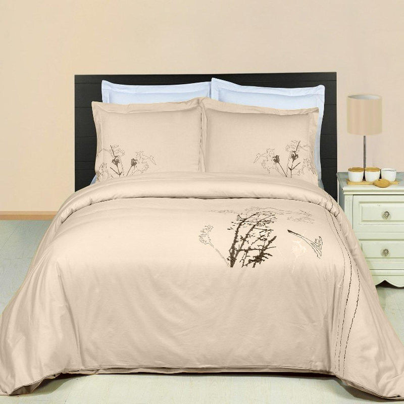 Katella Embroidered 100% Cotton Multi-Piece Duvet Set-Royal Tradition-Full/Queen-Egyptian Linens