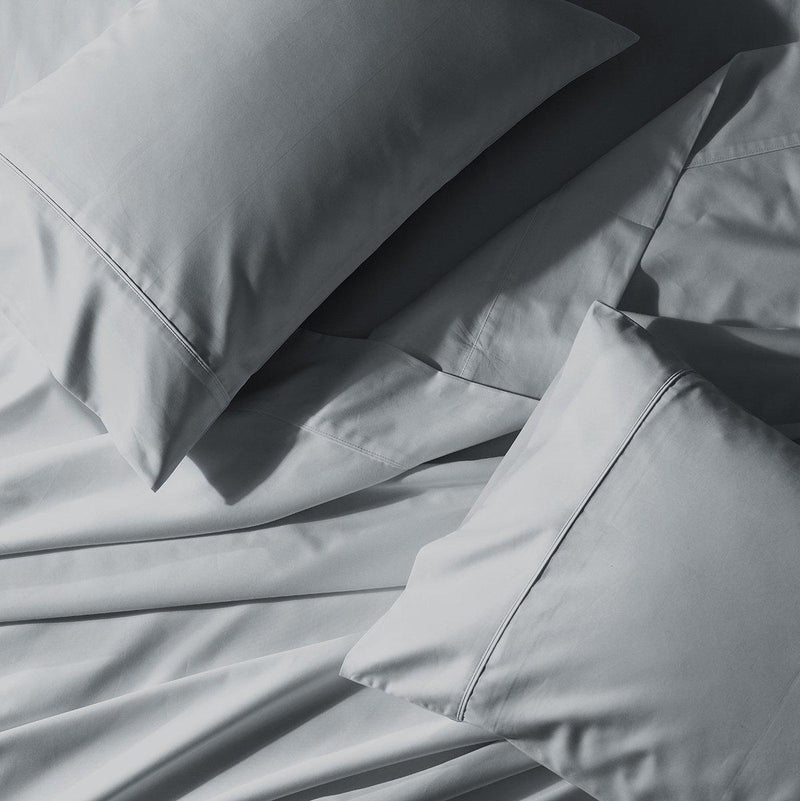 Split King Adjustable Bed Sheet Set - Crisp Percale-Abripedic-Gray-Egyptian Linens