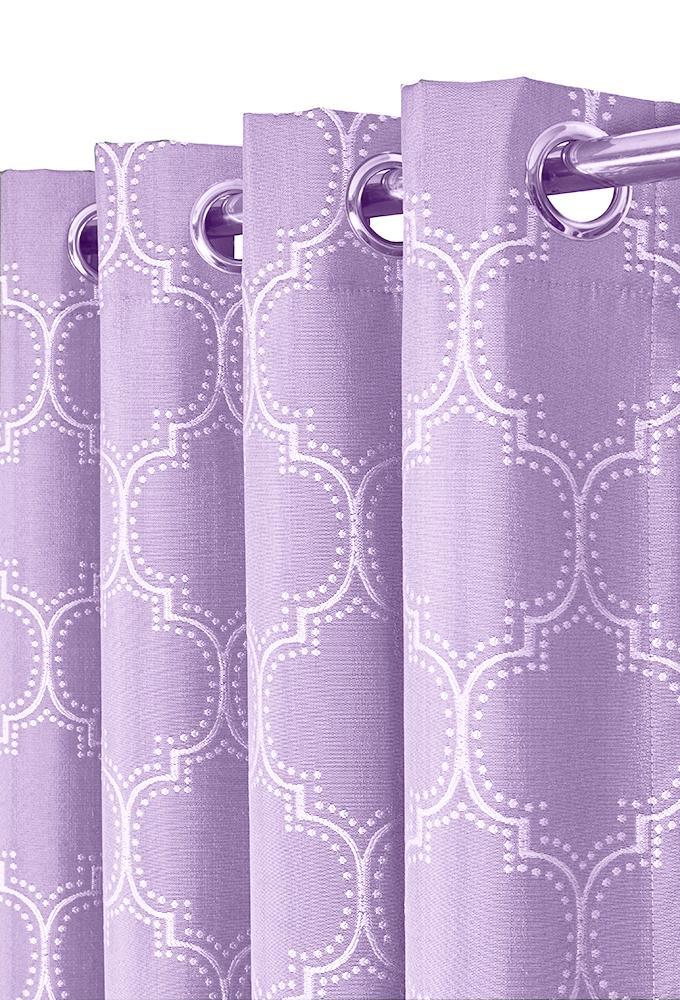 100% Blackout Curtain Panels Alana - Woven Jacquard Triple Pass Thermal Insulated (Set of 2 Panels)-Royal Tradition-Egyptian Linens