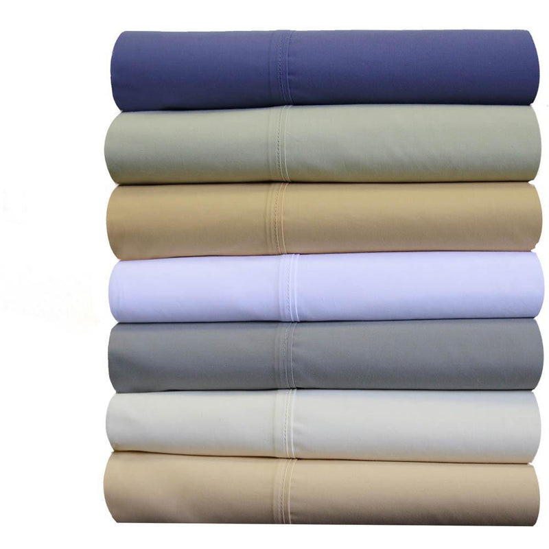 Split King Adjustable Bed Sheet Set - Crisp Percale-Abripedic-Egyptian Linens