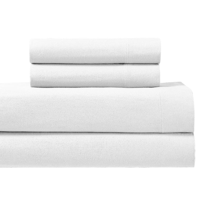 Heavyweight Flannel Sheet Set-Royal Tradition-Twin XL-White-Egyptian Linens