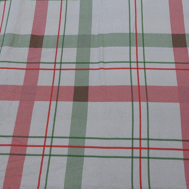 Heavyweight Printed Flannel Sheets 170GSM - Dessines Plaid-Egyptian Linens