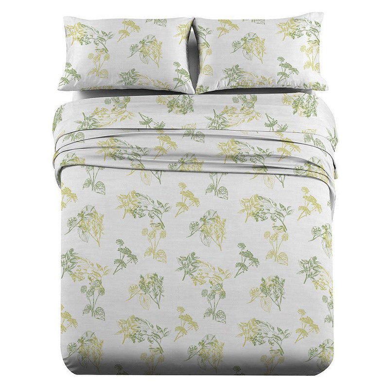 Heavyweight Printed Flannel Sheets 170GSM - Hedgerow-Egyptian Linens