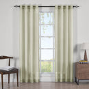 Abri Grommet Crushed Sheer Curtain Panels (Set of 2)-Royal Tradition-Egyptian Linens
