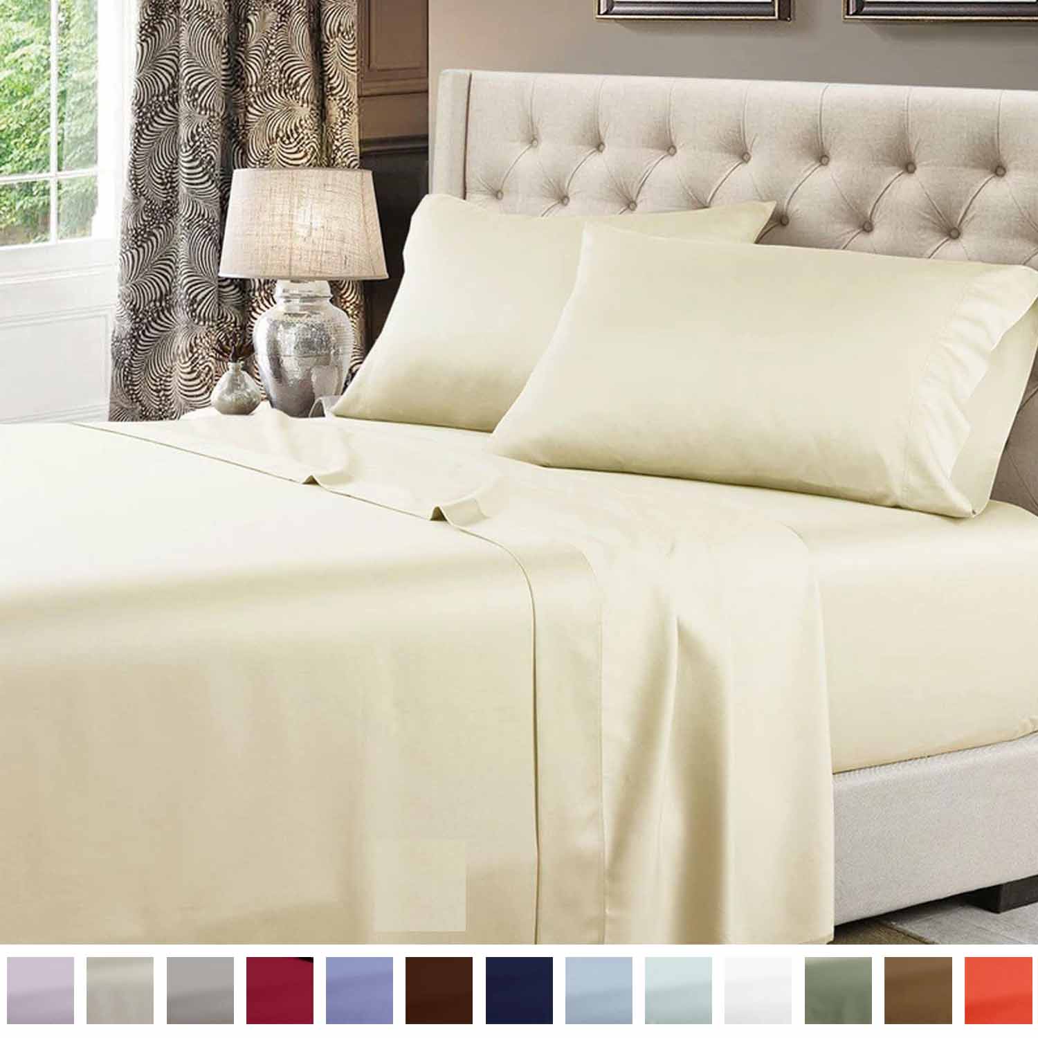 Flex Top California King Sheet Set Solid 600 Thread Count