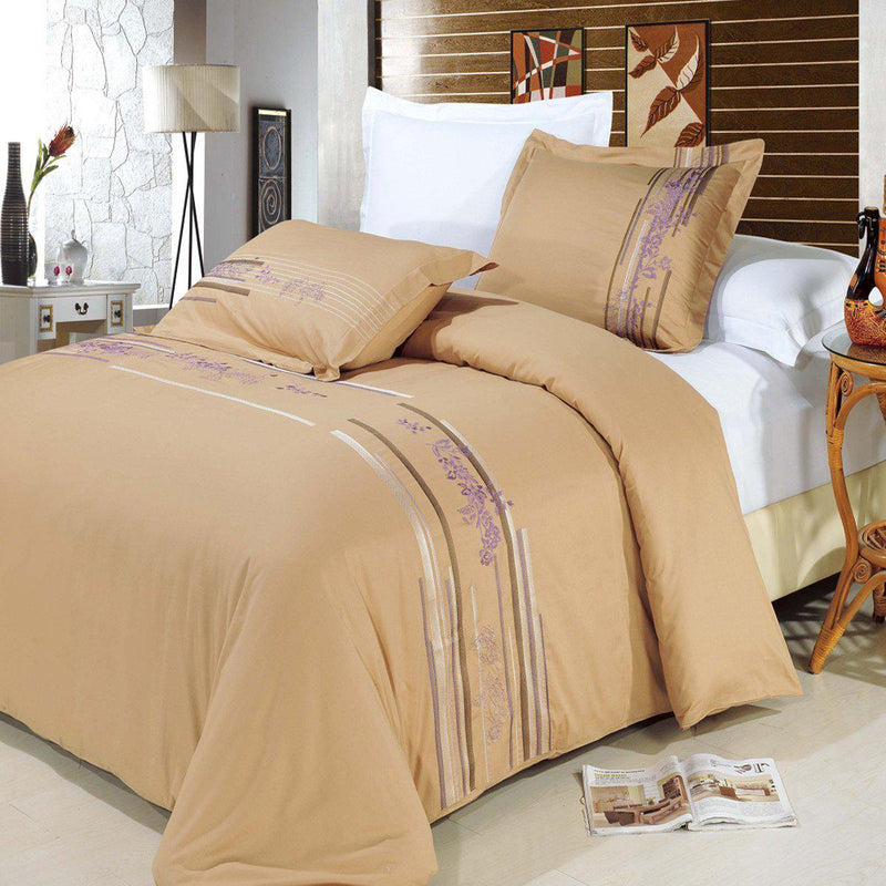 Cecilia Cotton Embroidered Duvet Cover Sets-Royal Tradition-Full/Queen-Egyptian Linens