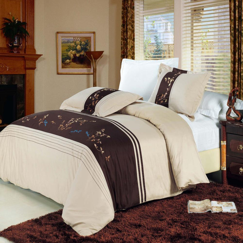 Celeste Cotton Embroidered Duvet Cover Sets-Royal Tradition-Full/Queen-Egyptian Linens