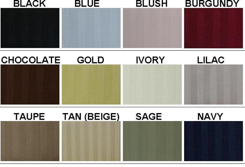 Stripe Bed Skirt 100% Microfiber-Royal Hotel Bedding-Egyptian Linens