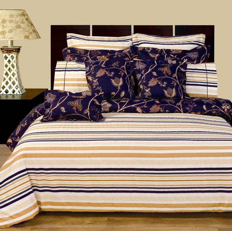 Lilian 11-PC Duvet Cover & Sheet Set 100% Cotton Reversible Bedding Set-Royal Tradition-Egyptian Linens