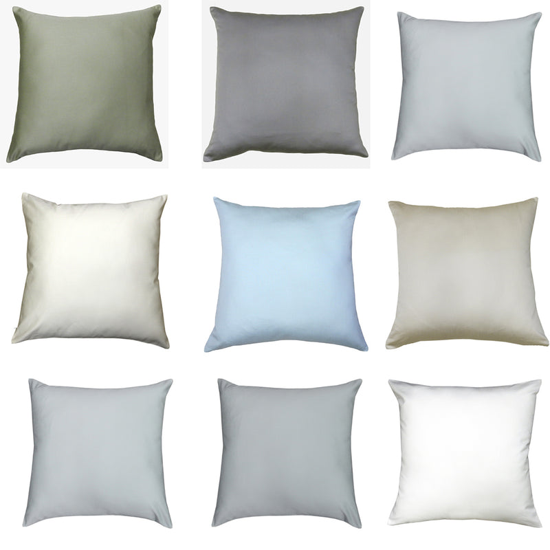 Throw Pillow Cover 20" X 20" Egyptian Cotton  1000 Thread Count