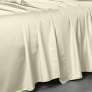 Ivory Oversized Flat Sheet 120 X 112 Inches - Heavyweight  1000 Thread Count Made in USA
