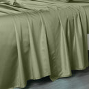 Sage Oversized Flat Sheet 120 X 112 Inches - Heavyweight  1000 Thread Count Made in USA