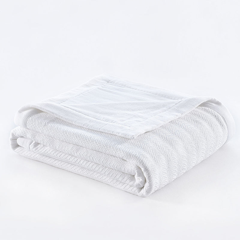 100% Cotton 2-Ply Sheet Blanket/Throw