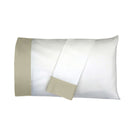 Pillow case with Linen color Cuff