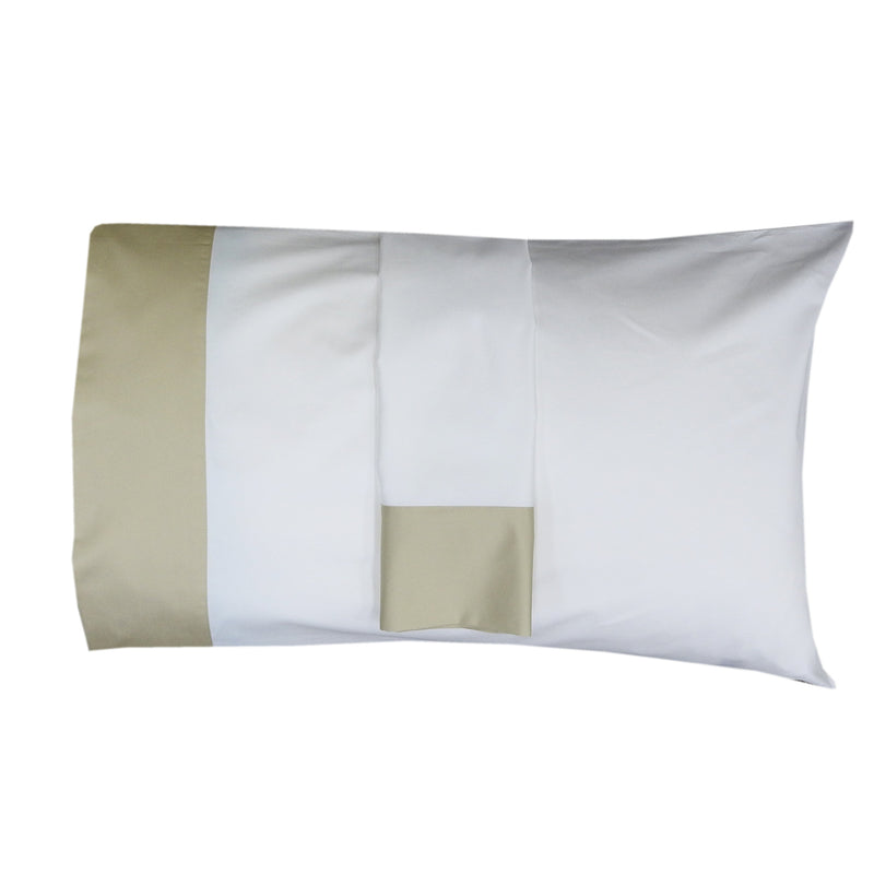 Cuff Pillowcase Set (Pair) - Luxury 608 Cotton USA