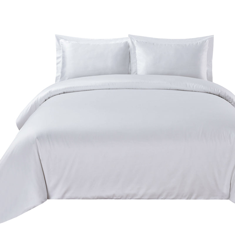 Cool & Crisp Percale Cotton Duvet Cover Set - Made in USA