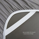 USA 608 Cotton Sheet Set - Extra Deep Pockets (22-inches) & Oversize Flat Sheet