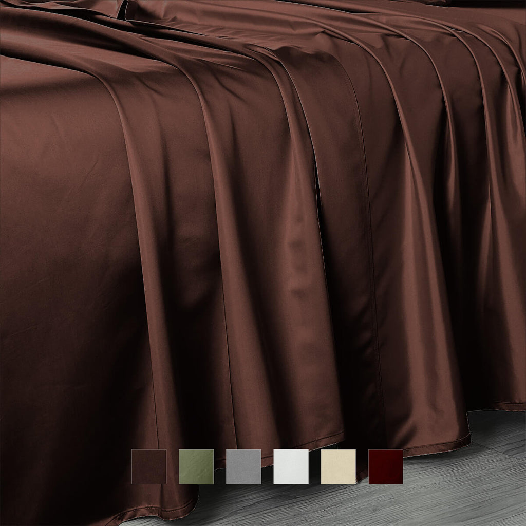 Queen Flat Sheet 102 X 112 Inches Luxurious 608 Cotton