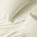 Ivory percale sheet set made in usa 