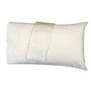 Beige Ivory Pillowcases with embroidered eyelet  Cuff