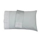 Sea Pillowcases with embroidered eyelet  Cuff