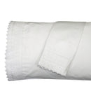 White color Pillowcases with embroidered eyelet  Cuff