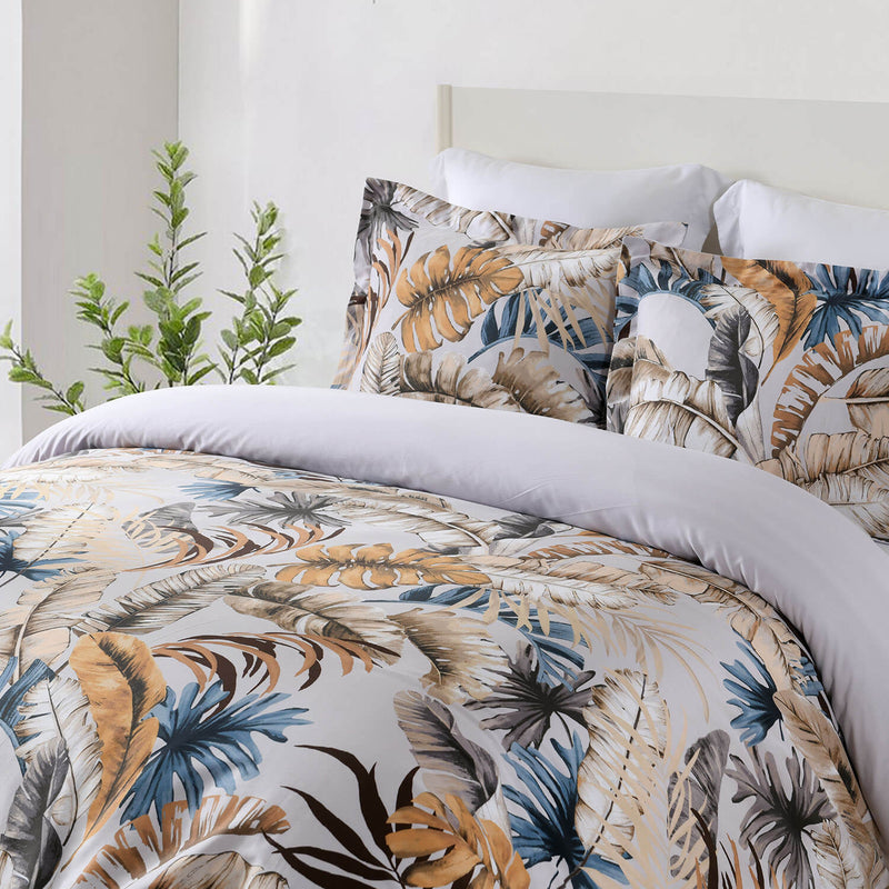 100% Cotton Duvet Cover Set with shams. Made of long-staple cotton at 300 thread count. Stylish, soft, playful, fun. Available in sizes Twin/Twin XL, Full/Queen, King/Cal King