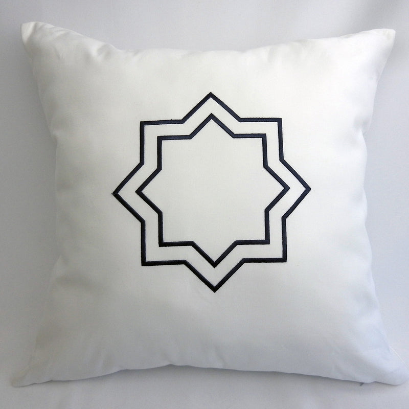 Ottoman Throw Pillow Cover 18 X 18 Inches 100% Cotton Sateen