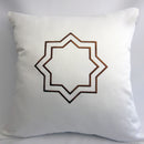 Ottoman Throw Pillow Cover 18 X 18 Inches 100% Cotton Sateen