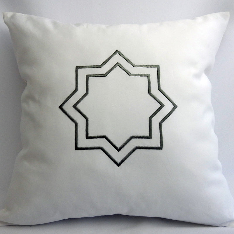 Ottoman Throw Pillow Cover 18 X 18 Inches 100% Cotton Sateen