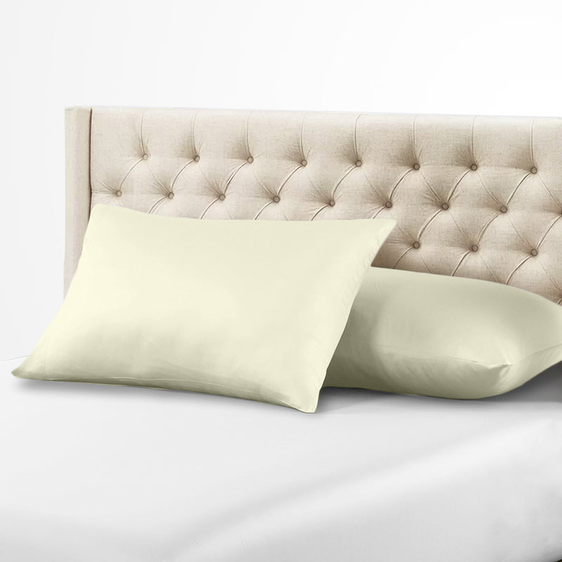 Luxury Down Proof Pillow Protector 600 Thread Count 100% Cotton (Pair)