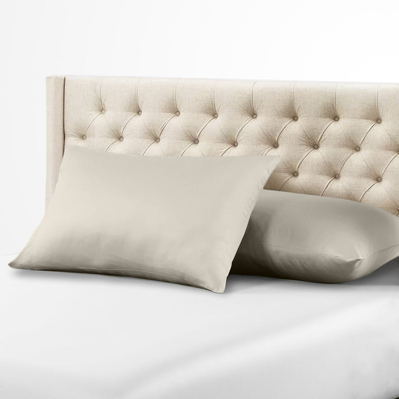 Luxury Down Proof Pillow Protector 600 Thread Count 100% Cotton (Pair)