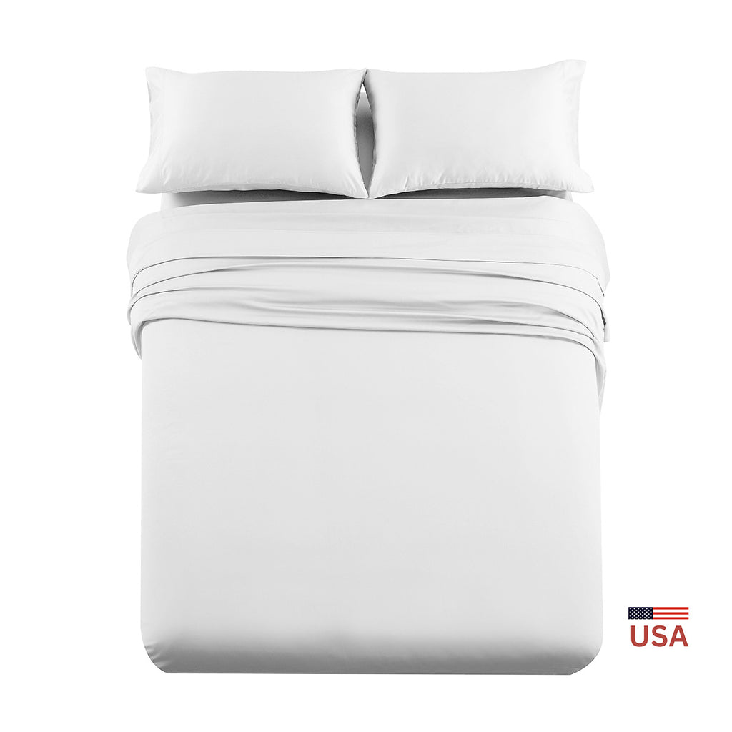 RV Short Queen OR RV King Sheet Sets 100% Cotton Sateen USA