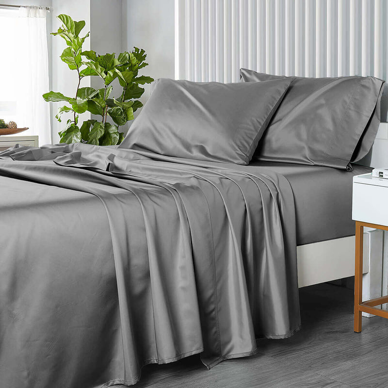 USA 608 Cotton Sheet Set - Extra Deep Pockets (22-inches) & Oversize Flat Sheet